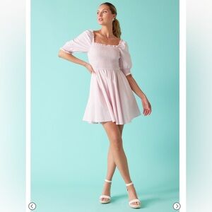 Francesca’s Puff Sleeve Mini Dress Sz M